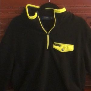 Fleece Polo Ralph Lauren pullover with pockets XXL